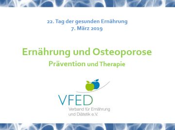 Ernährung und Osteoporose - Prävention und Therapie